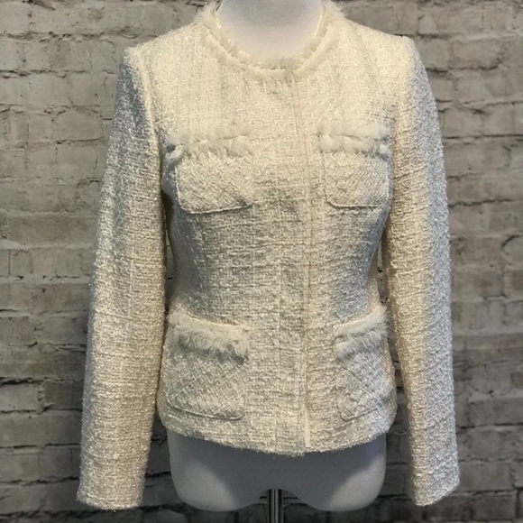 Alfani Jackets & Blazers - Gorgeous Ivory Tweed/Boucle Blazer